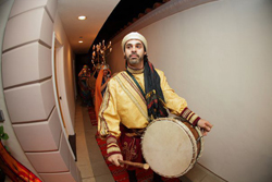 Man playing drums